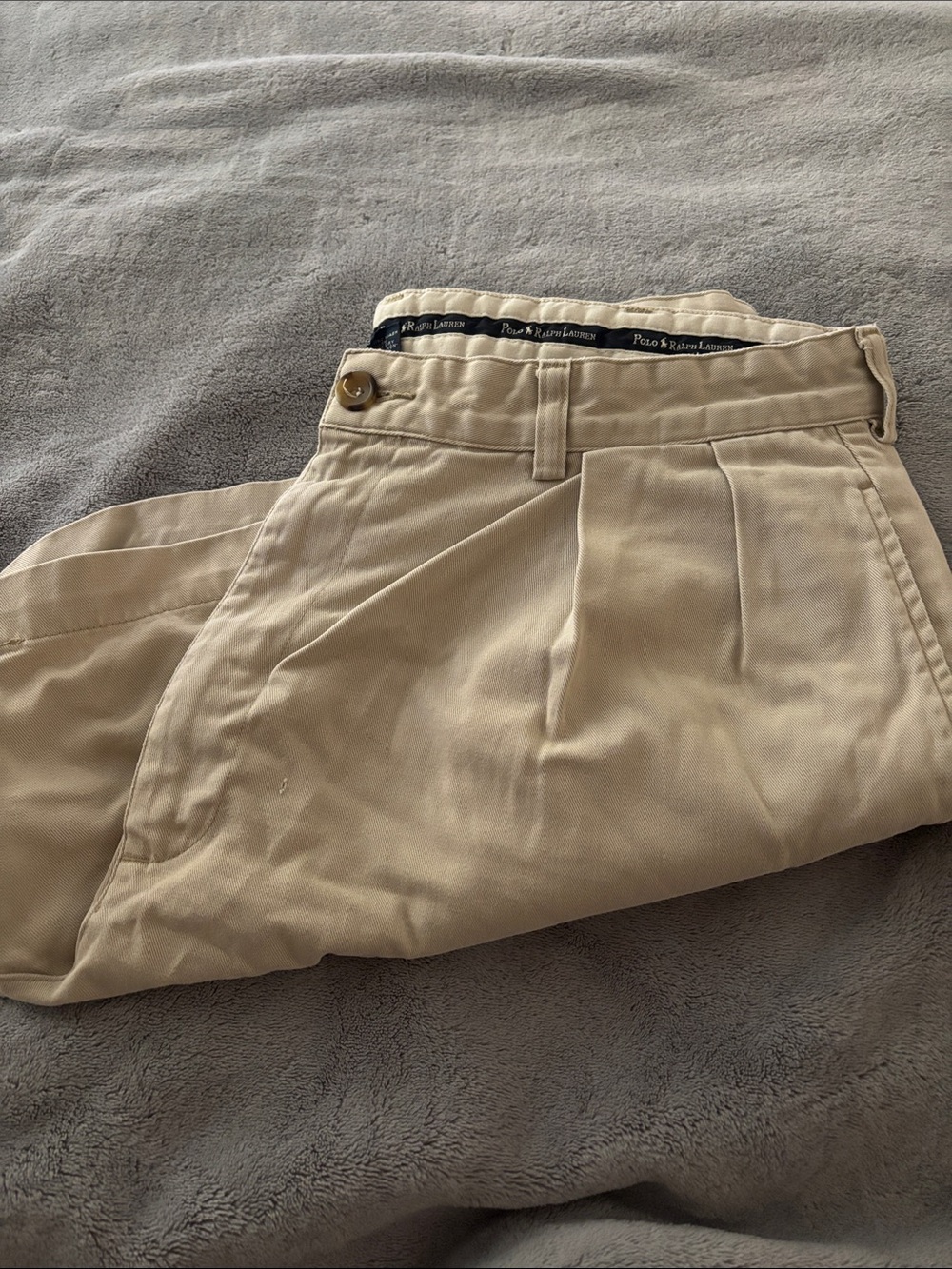 Polo by Ralph Lauren Khaki Pleated Men’s Chinos